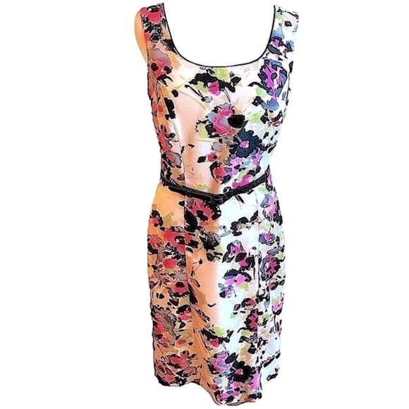 ALEX MARIE Sleeveless Floral Dress women’s SZ 4 - Picture 1 of 14